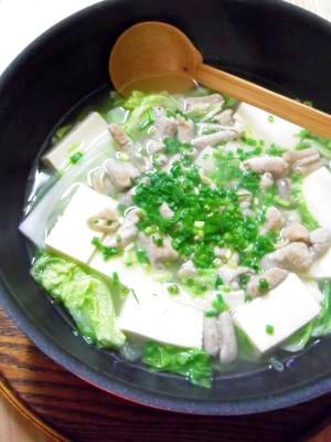 白菜と豆腐deもつ煮 レシピ 作り方 By 太陽sunさん 楽天レシピ