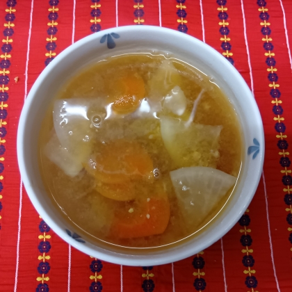 根菜きのこお味噌汁ෆ˚*