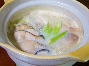 スープ風牡蠣鍋