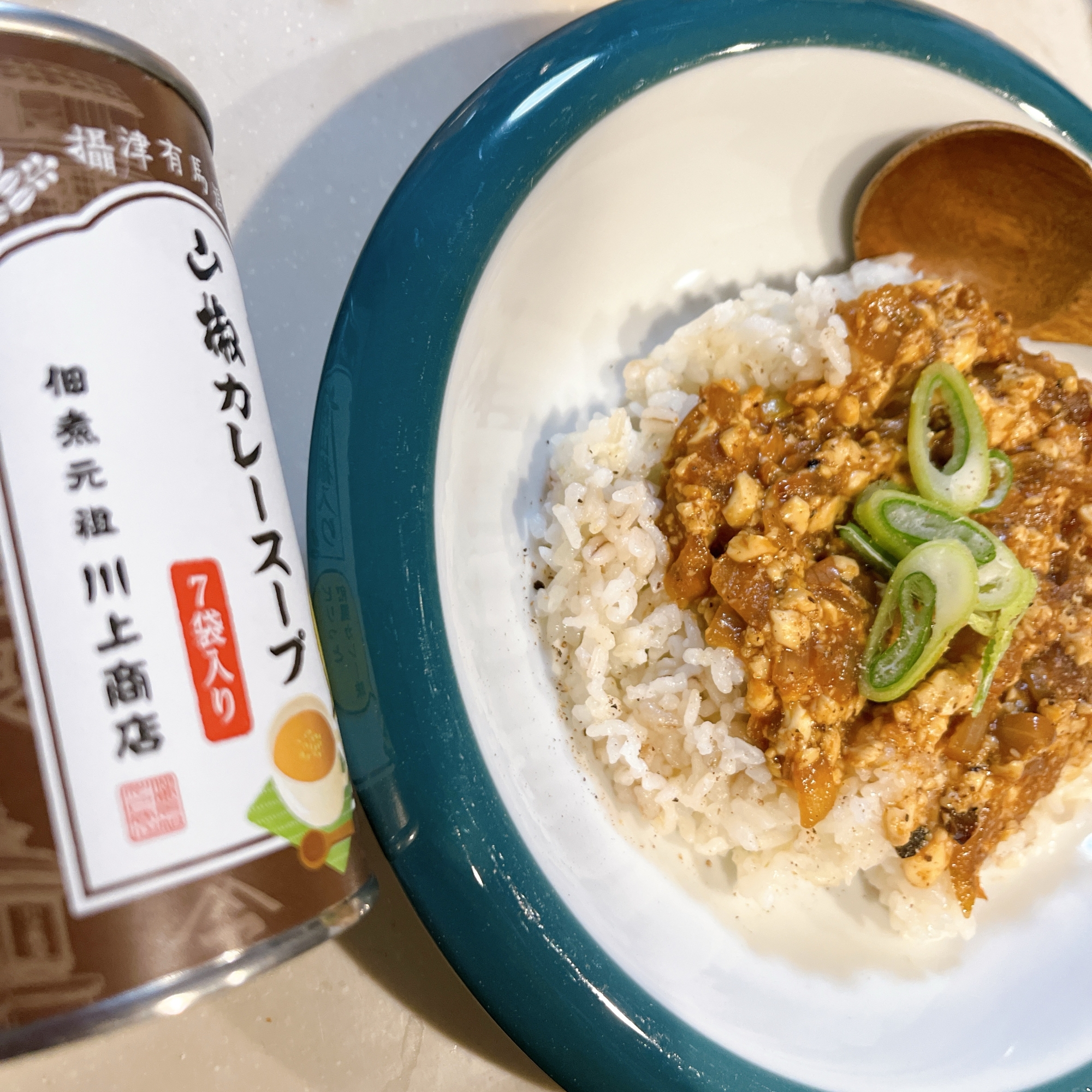 山椒カレースープの素で！ヘルシー和風豆腐カレー