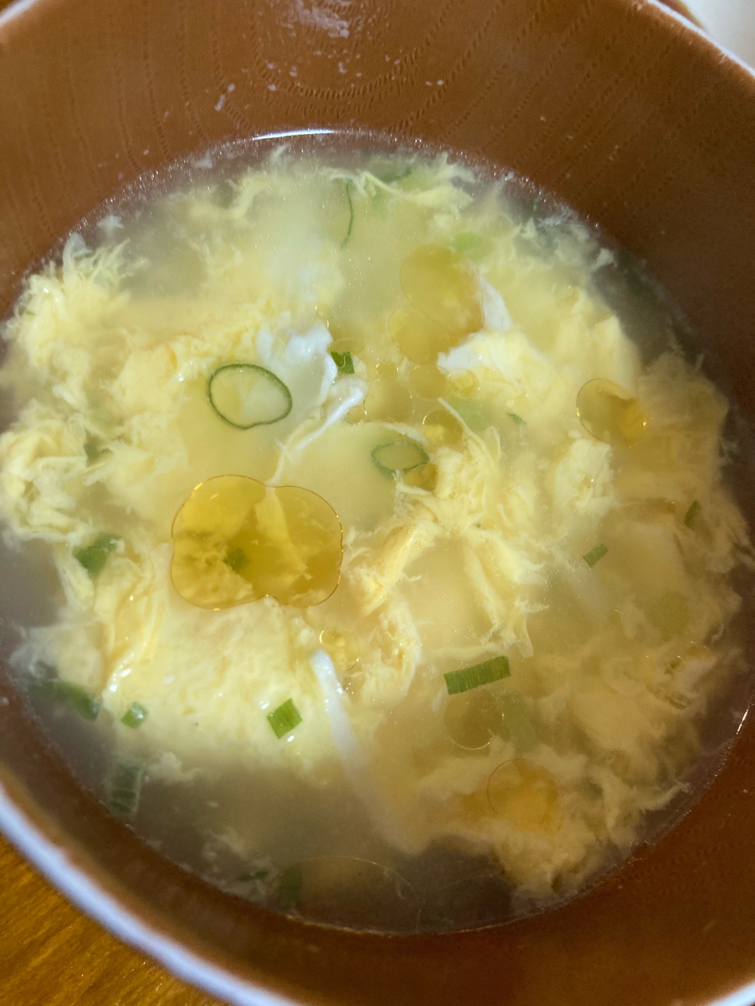 卵たっぷりの中華スープ