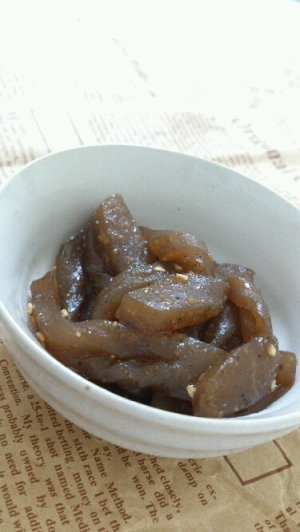 料理男子のこんにゃくきんぴら
