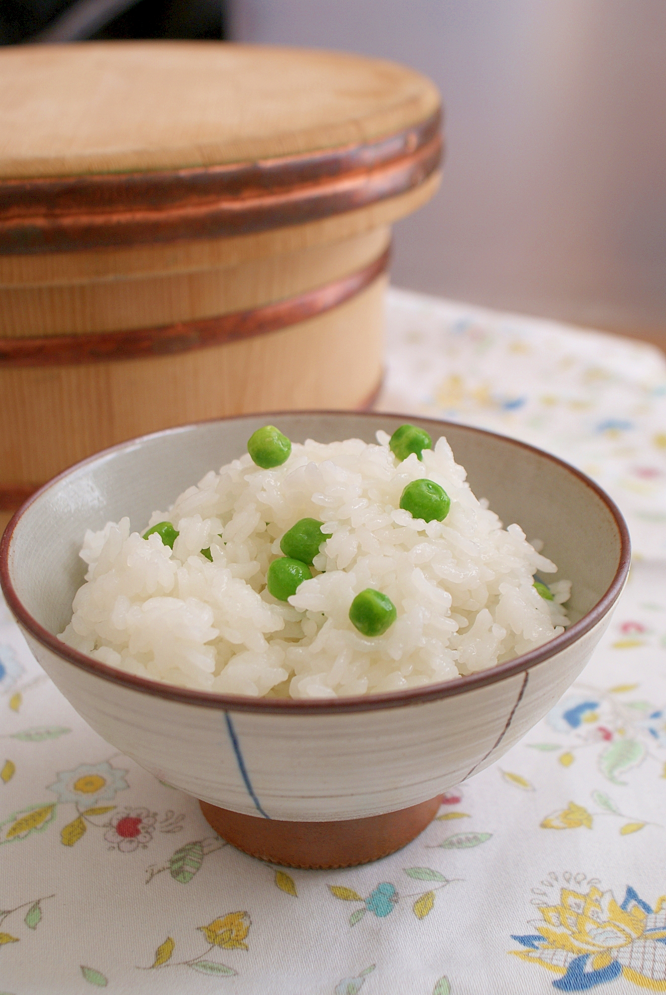 ＊早く春を感じたい！グリンピースご飯＊