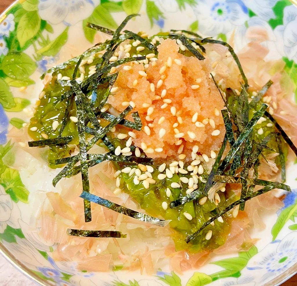 めかぶと明太子のご飯