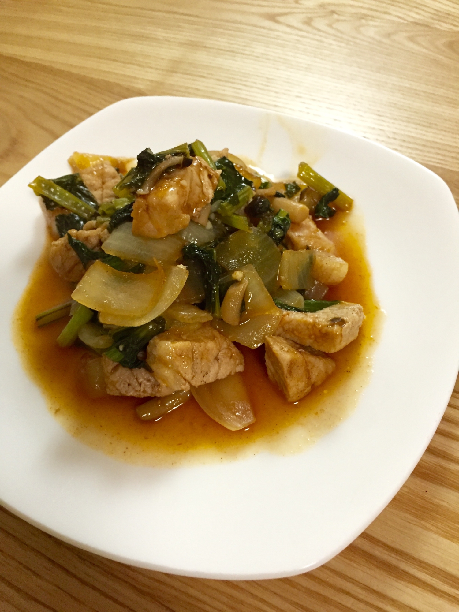 子供も食べやすい豚肉と小松菜炒め煮 レシピ 作り方 By ミニーチャン9159 楽天レシピ 子供も食べやすい豚肉と小松菜炒め煮 レシピ 作り方 By ミニーチャン9159 楽天レシピ