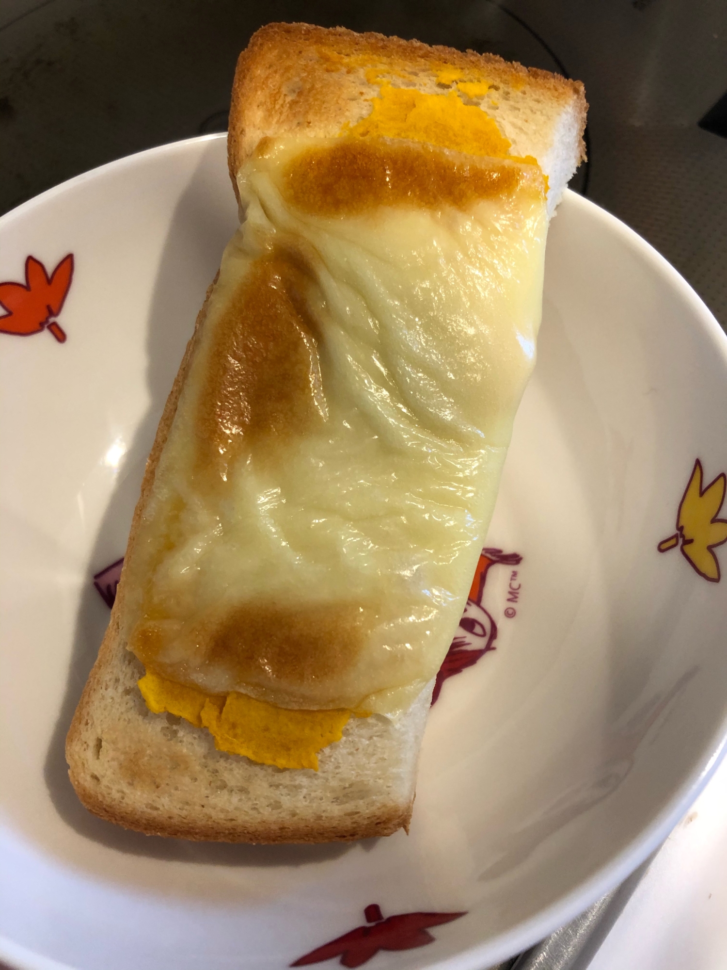 離乳食完了期　かぼちゃonチーズのトースト