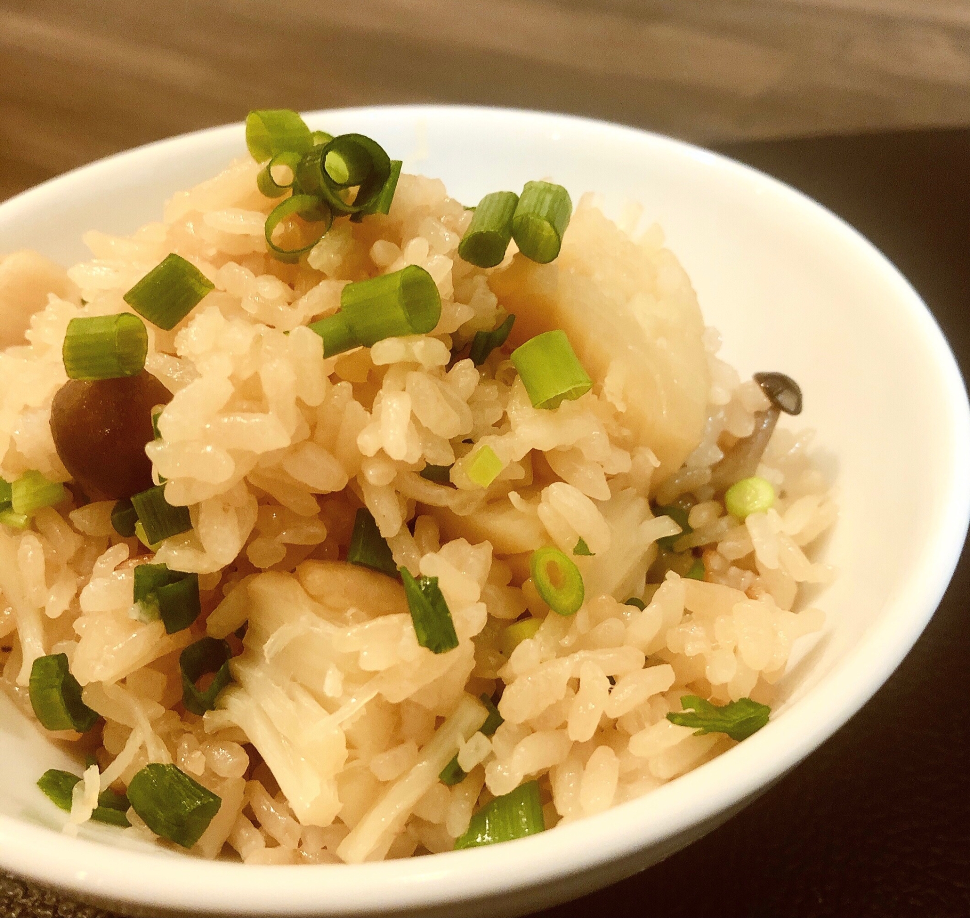 ホタテのバター醤油炊き込みご飯