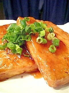 冷凍豆腐で 冷凍豆腐の照り焼きステーキ レシピ 作り方 By オクハマモ 楽天レシピ