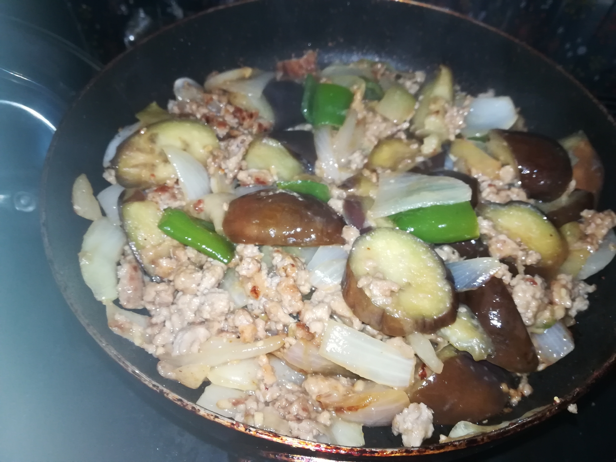 豚挽き肉と野菜の味噌炒め