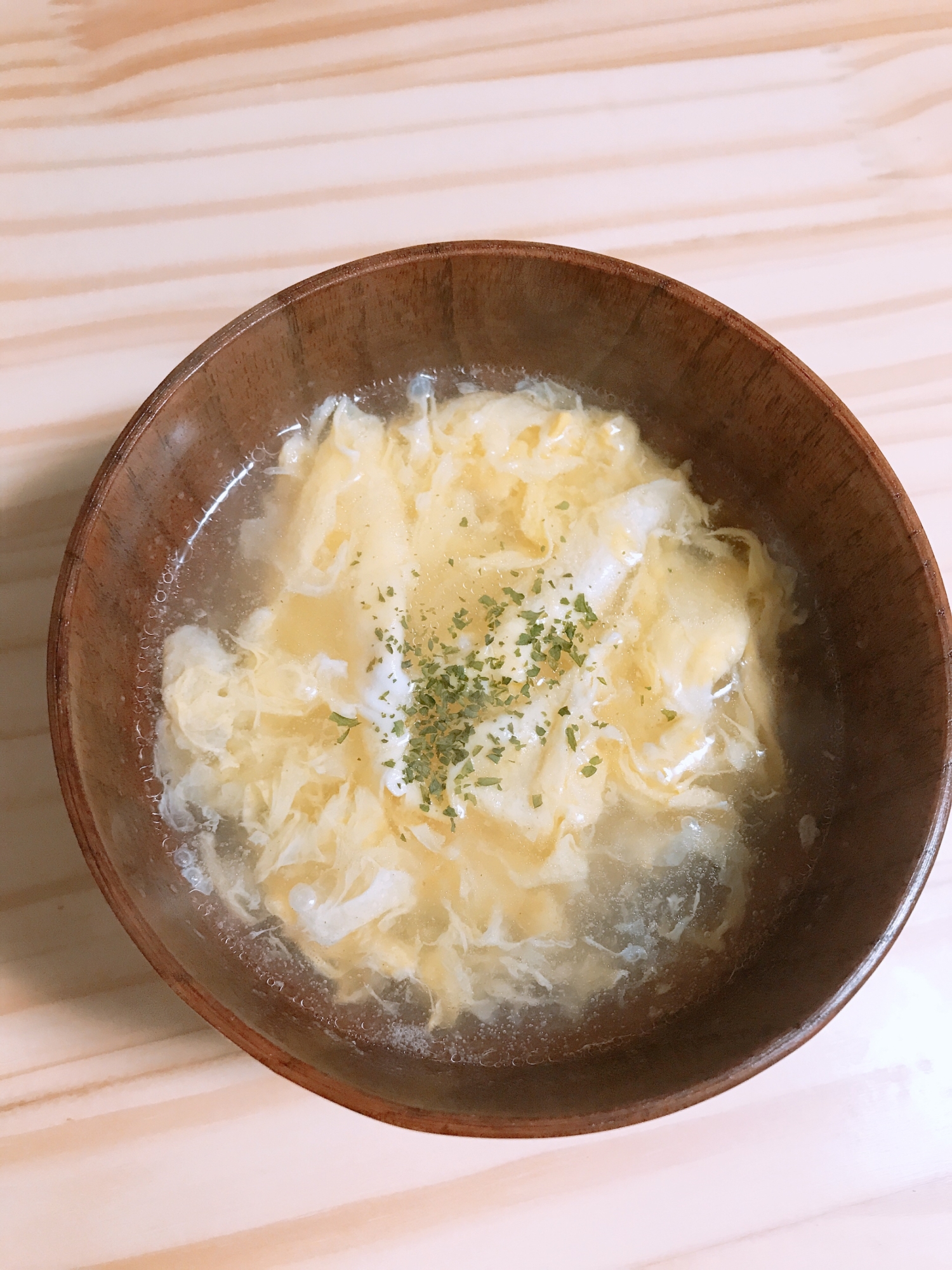 あったまる♢トロふわ卵スープ