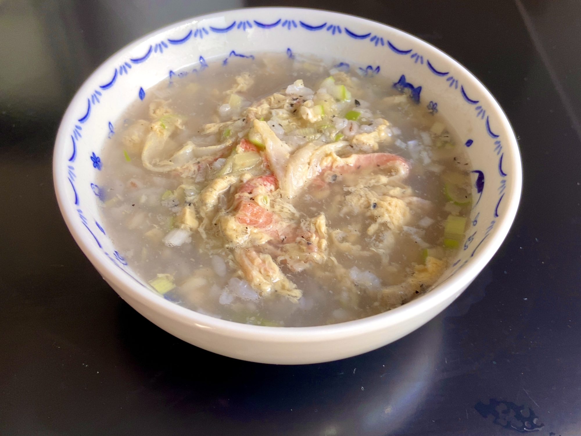 中華味のカニ玉おじや