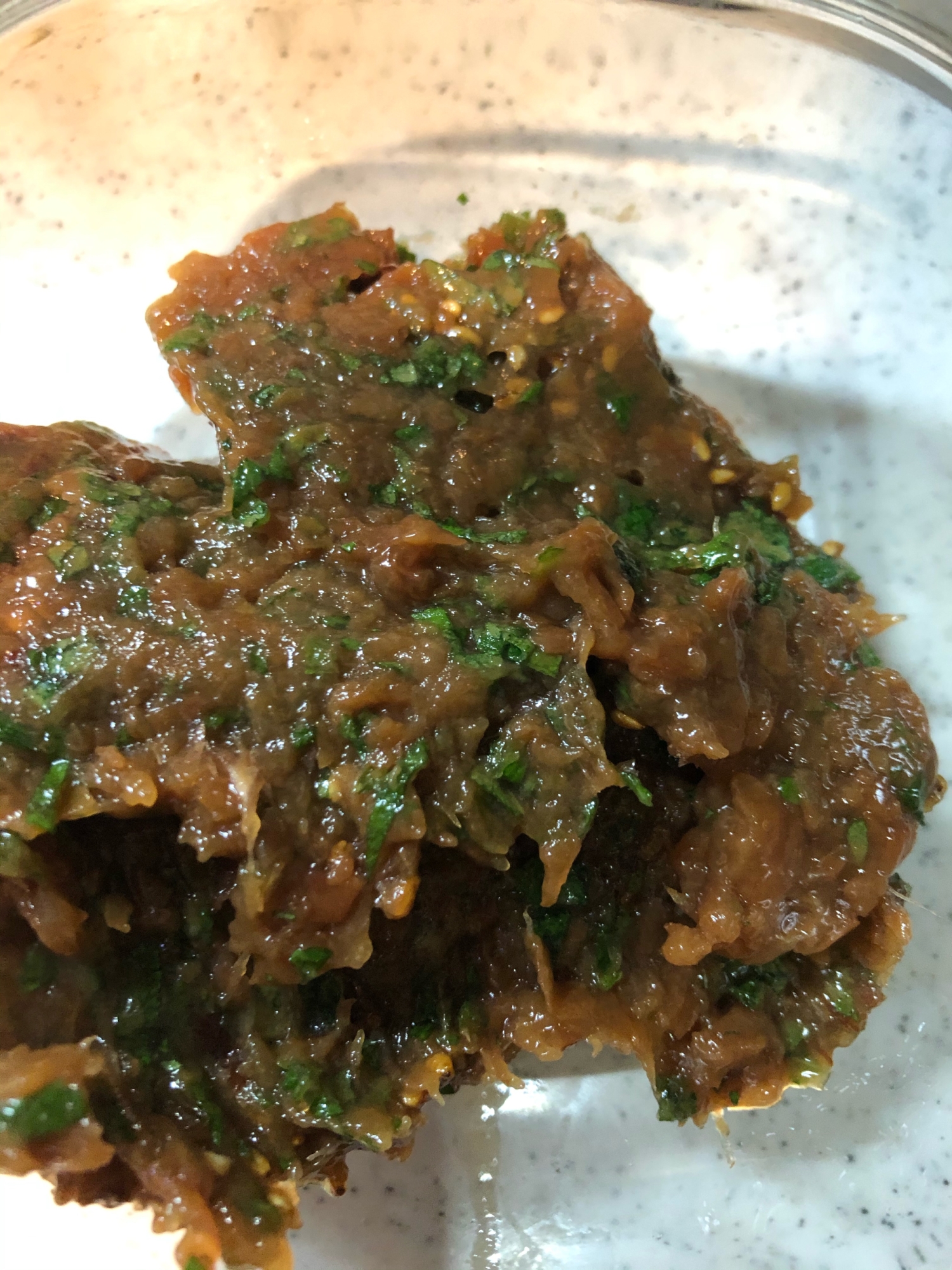 万能梅肉と大葉ペースト^_^
