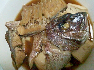 真鯛と豆腐の煮物。