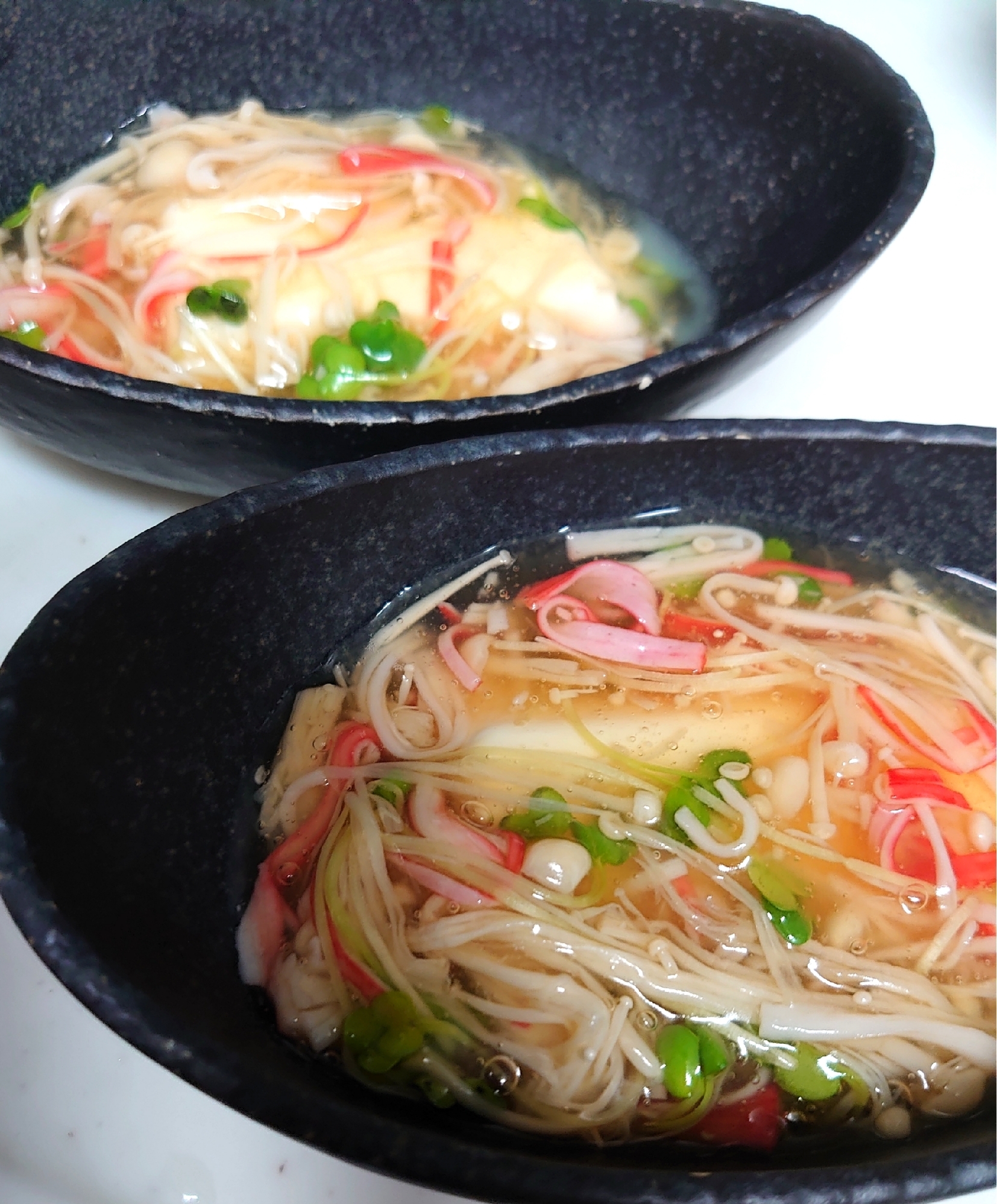 豆腐のカニカマあんかけ