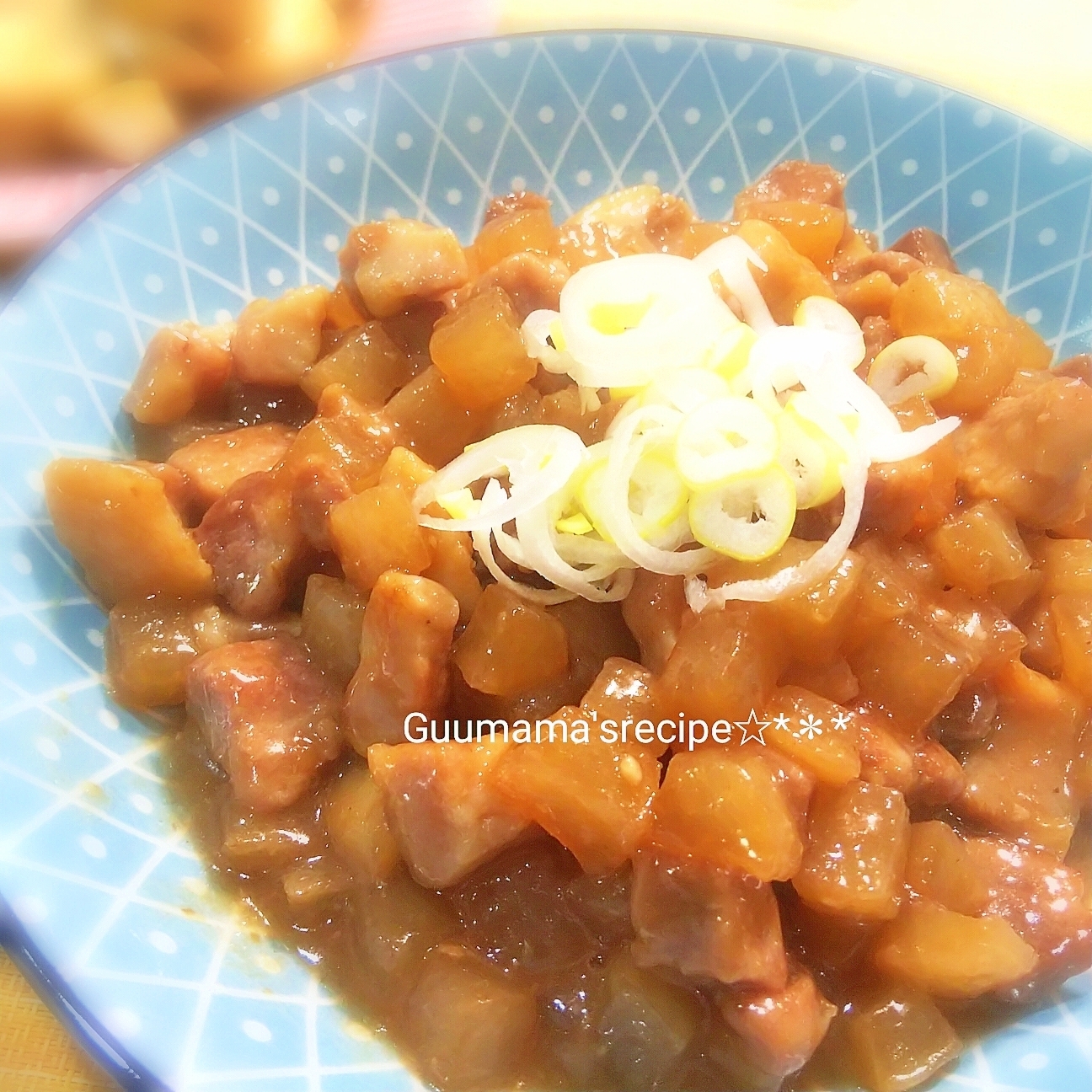 フライパンで簡単♡大根と豚バラブロックの炒め煮