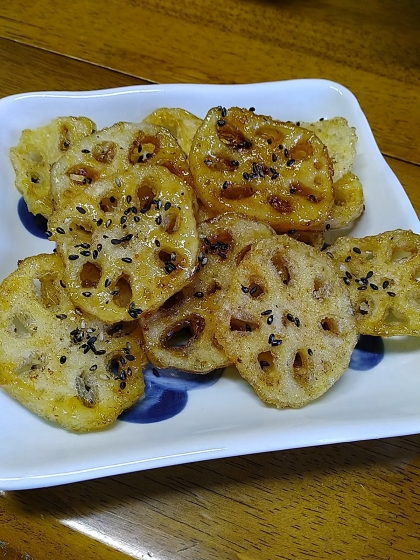 簡単！満足☆豚肉とれんこんの甘辛炒め☆