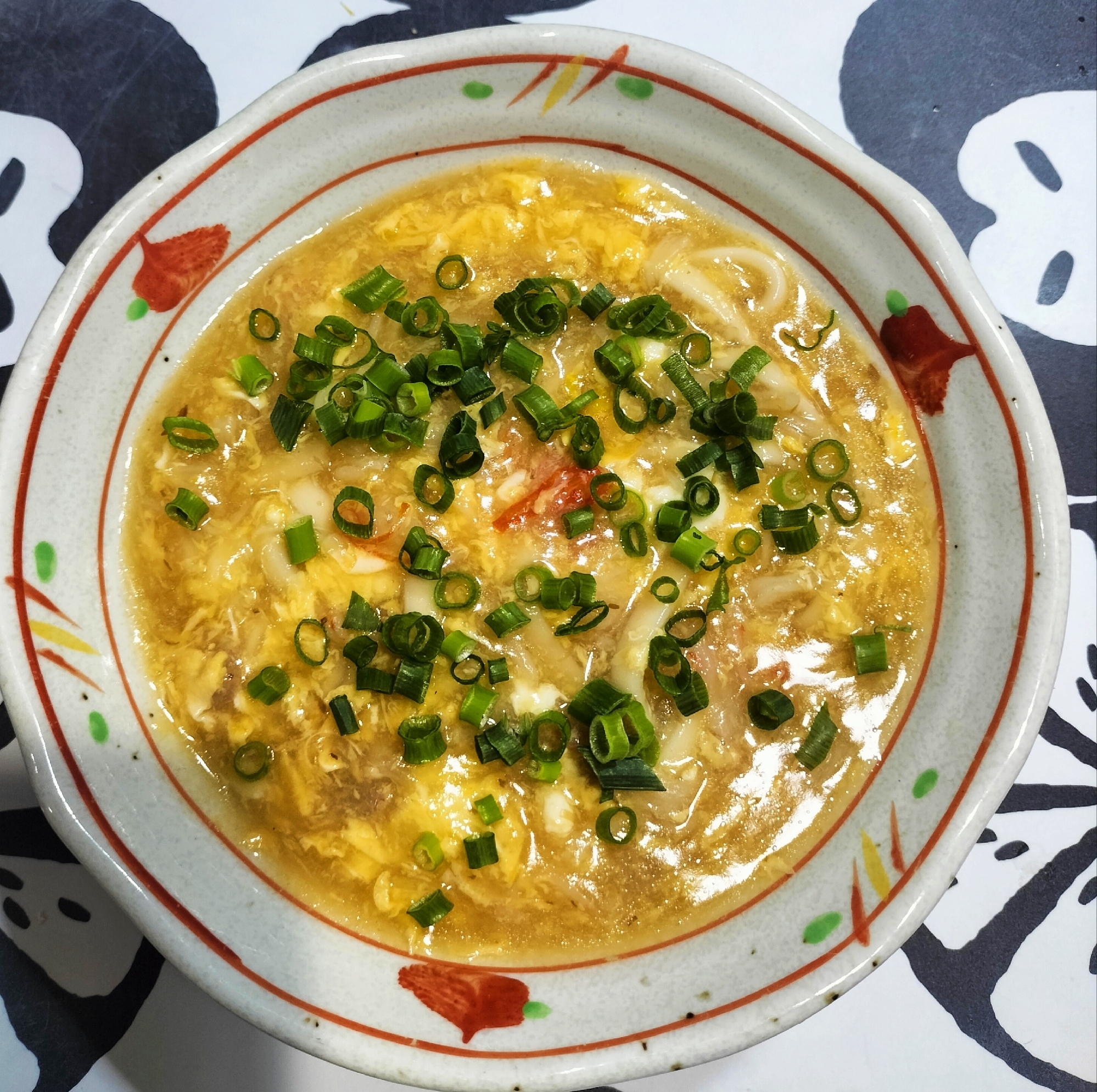 カニカマあんかけうどん