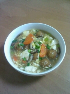 肉団子と豆腐の中華スープ煮