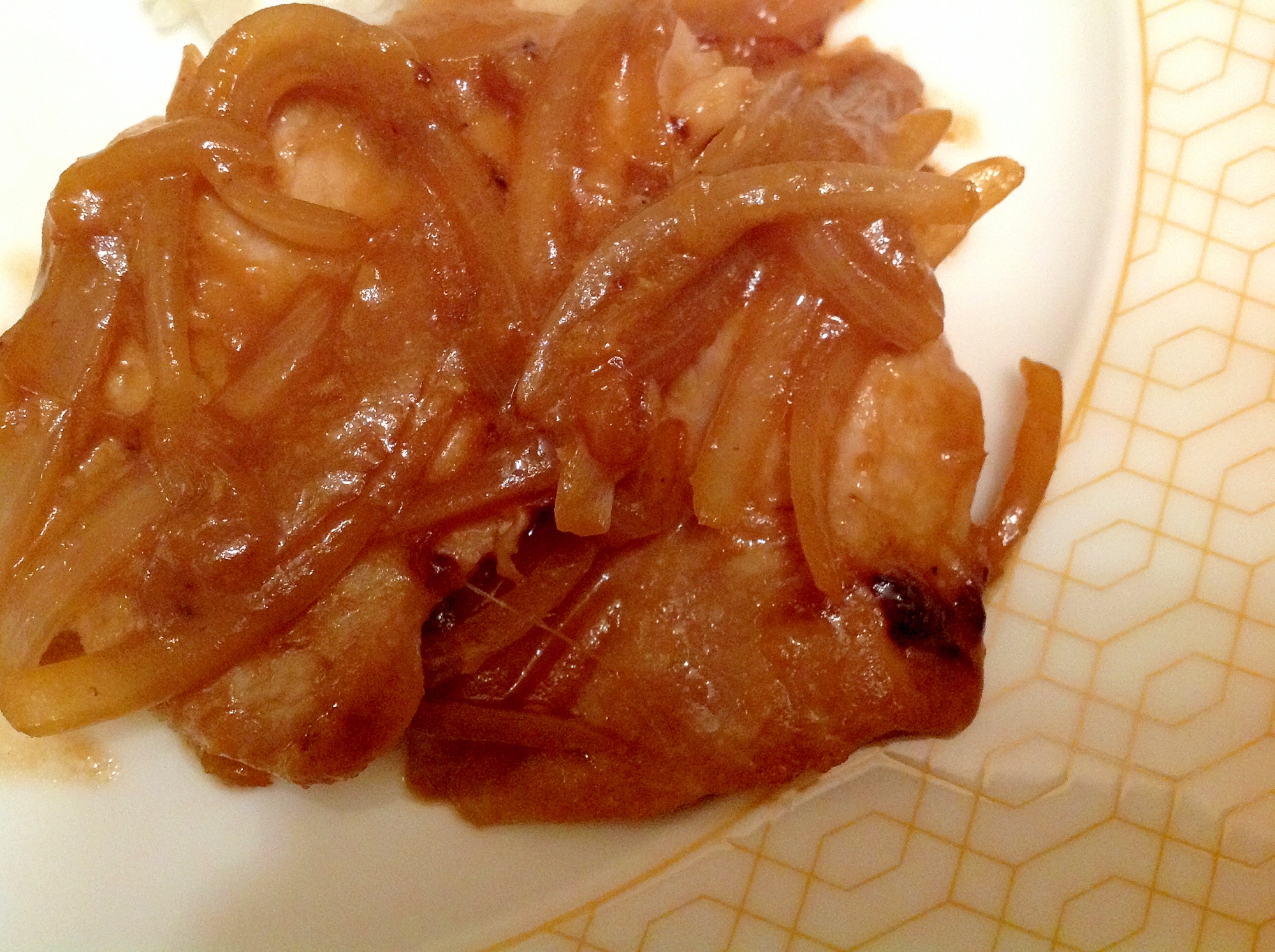 豚肉と玉ねぎのポン酢生姜焼き