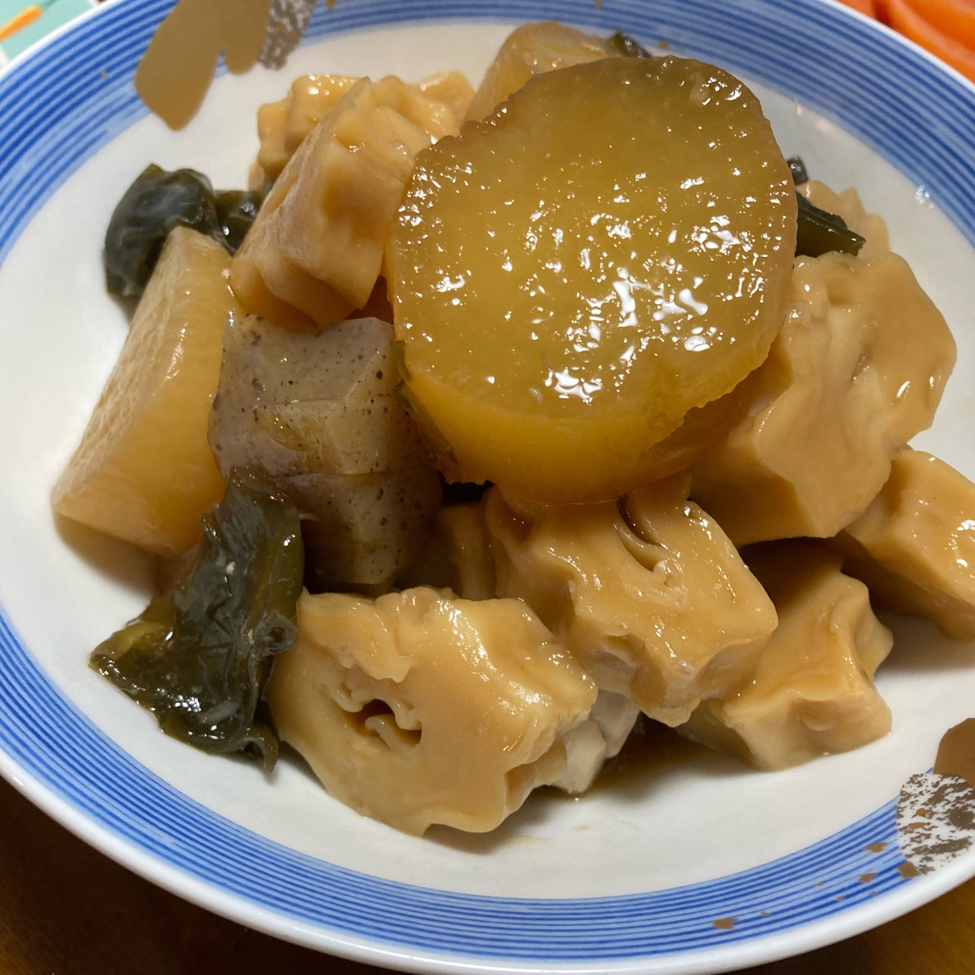 圧力鍋で《大根とちくわぶの煮物》