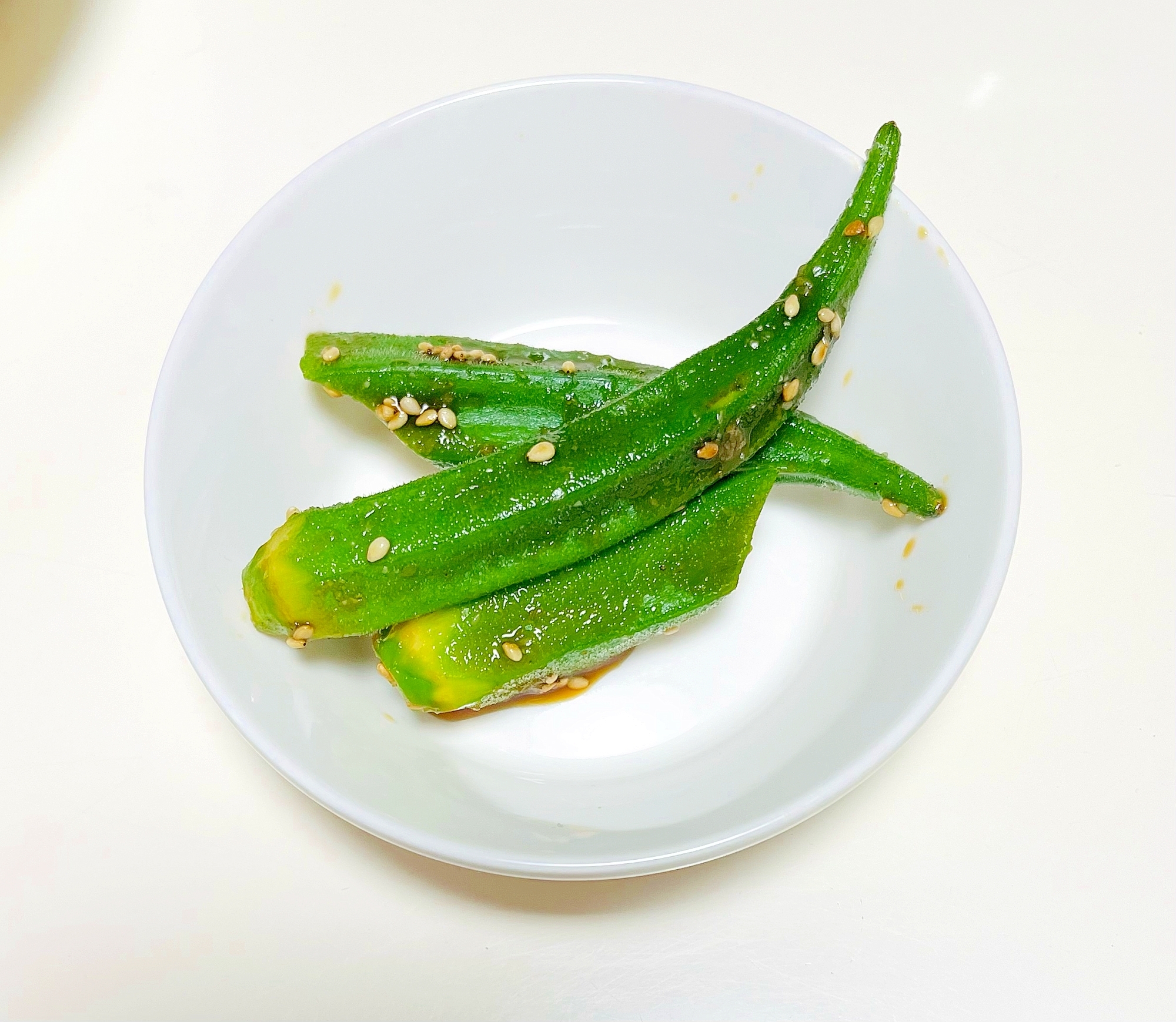 オクラのごまあえ