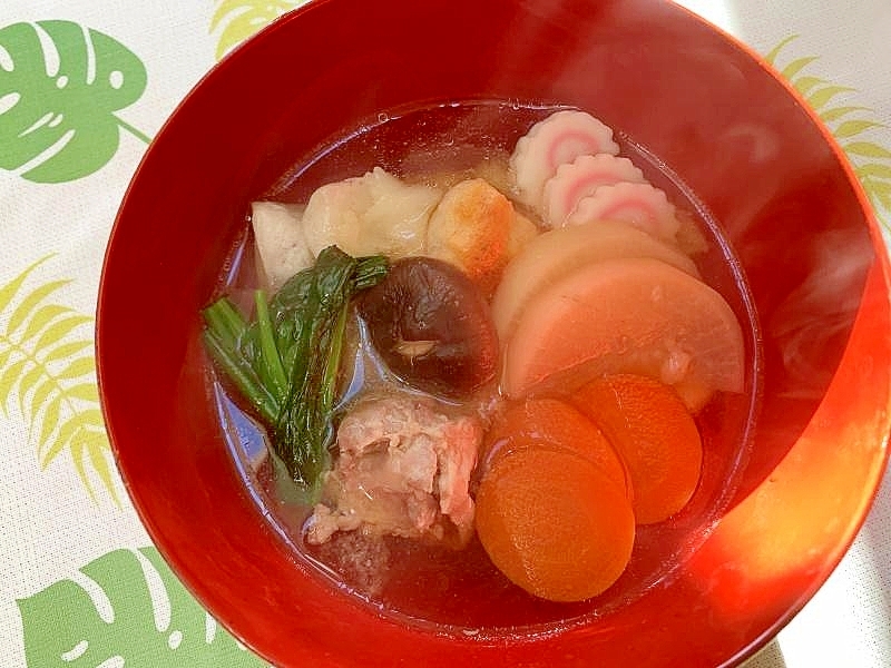 鶏もも肉でコクがあるけどアッサリ！お雑煮・関東