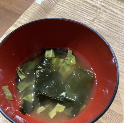 冬支度の白菜味噌汁^_^