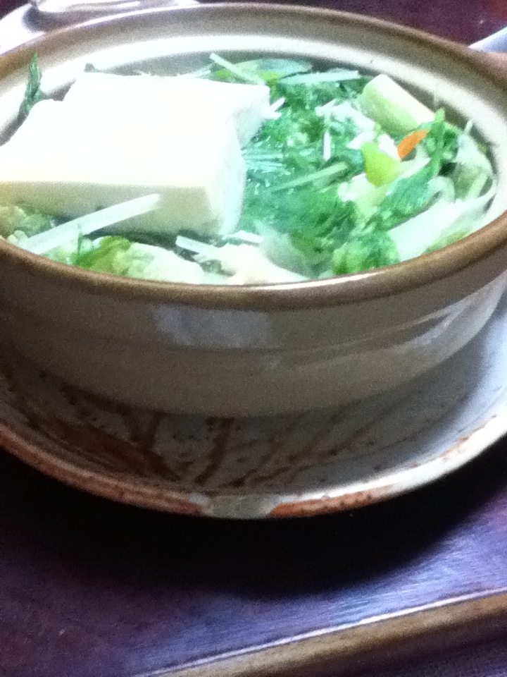 ハリハリ鮭湯豆腐