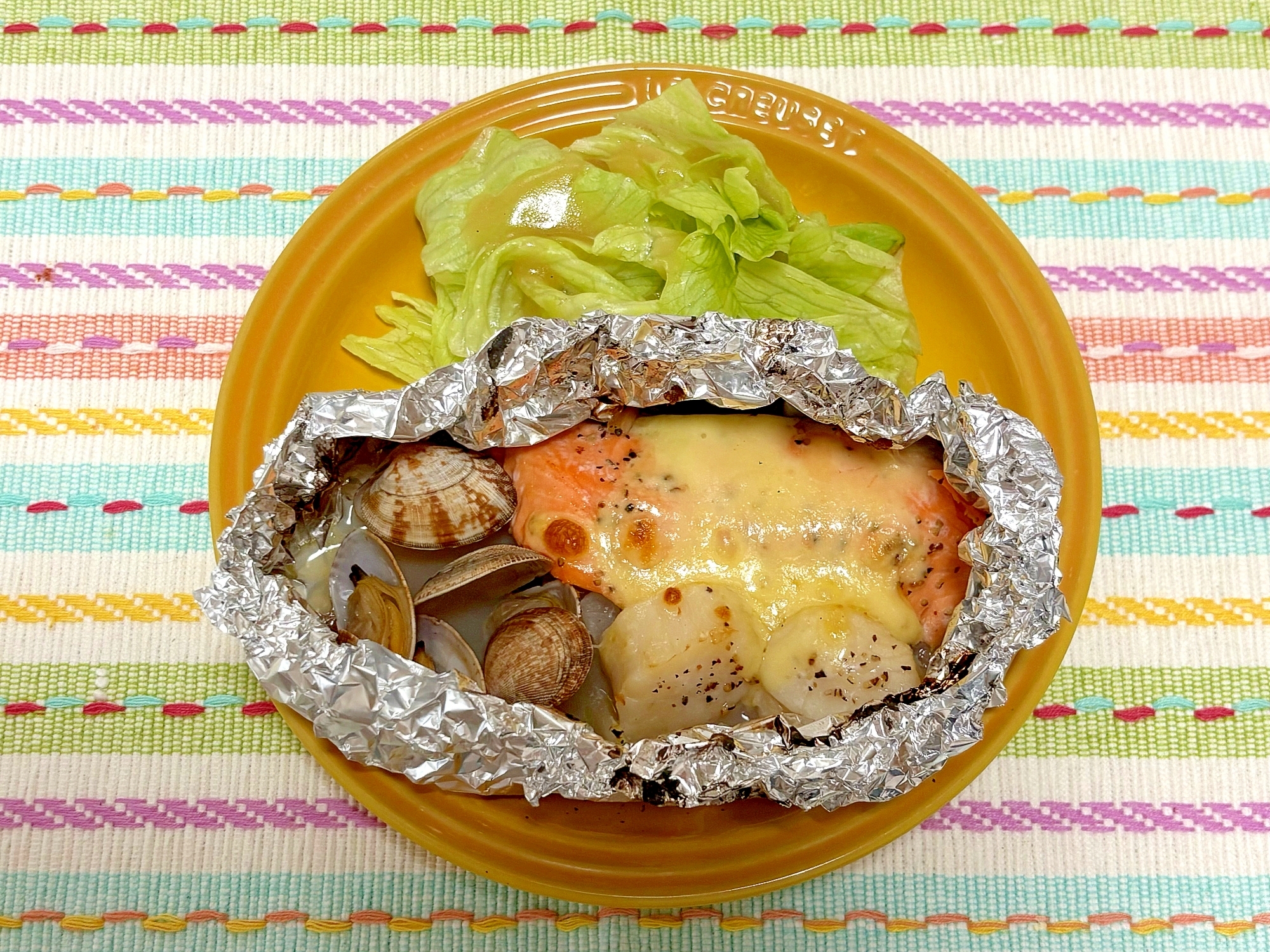 魚介3種のホイル焼き