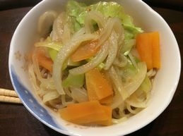 お野菜いーっぱいのせました。