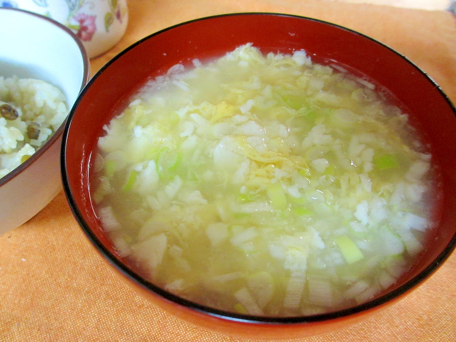 ふわふわ卵と豆腐のスープ