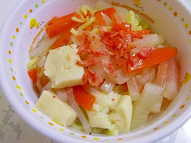 焼きそば麺de簡単♪煮込みラーメン♪