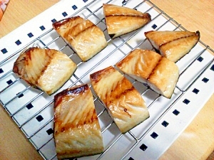 冷凍干物のオリーブオイル焼き