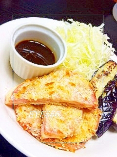 揚げずに簡単★チーズハムカツ