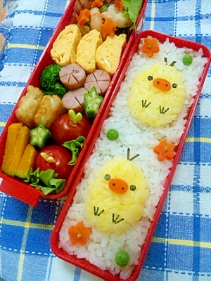 簡単キャラ弁 キイロイトリのお弁当 レシピ 作り方 By Cherry05 楽天レシピ