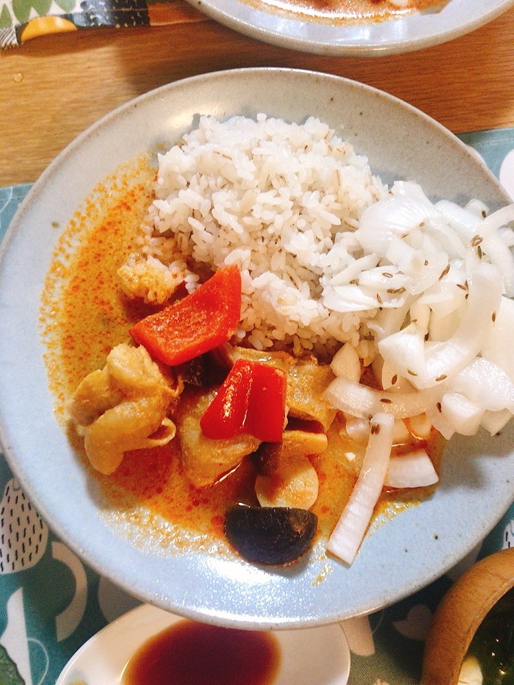 豆乳で！本格レッドカレー