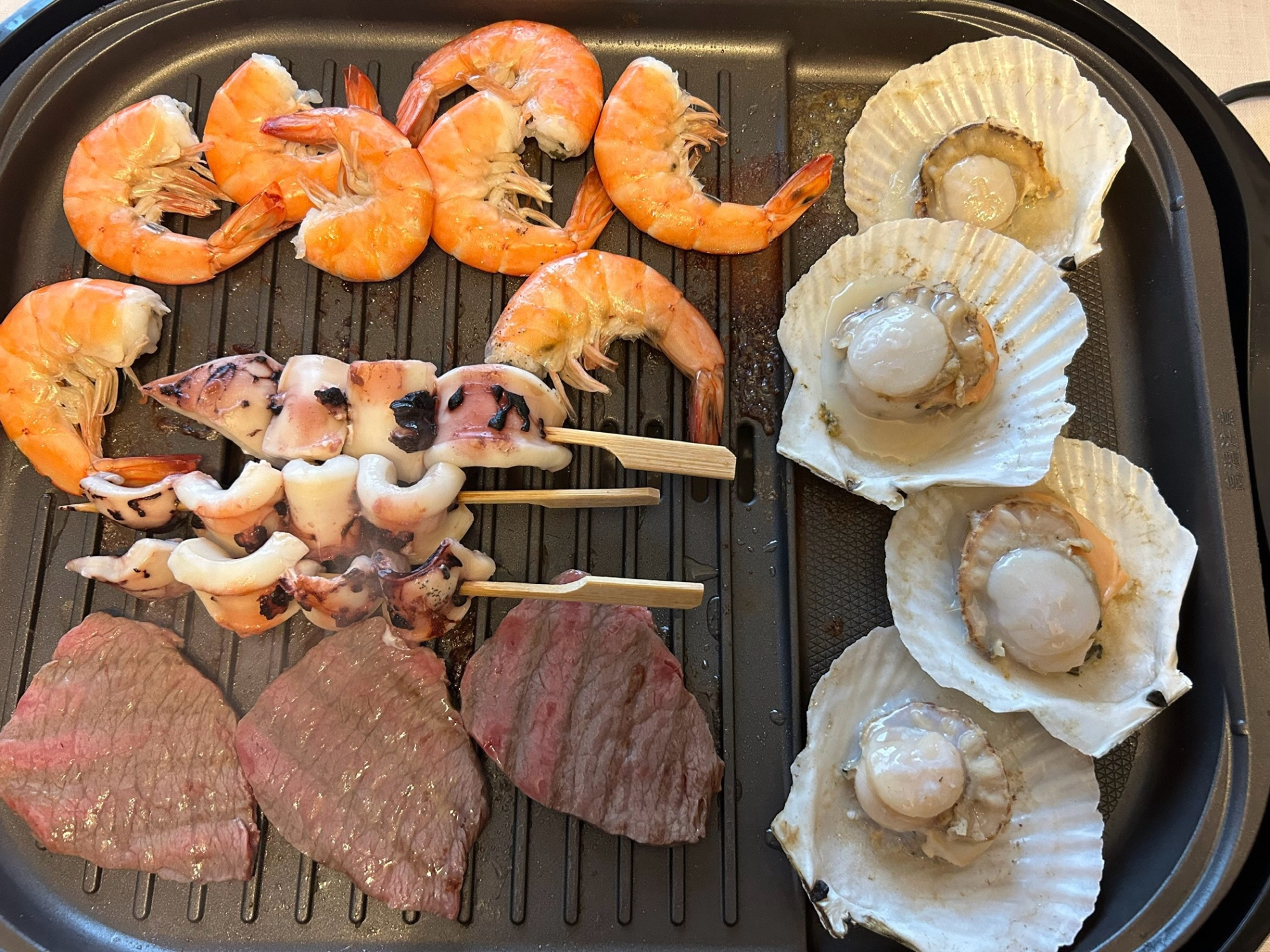 *海鮮バーベキュー*