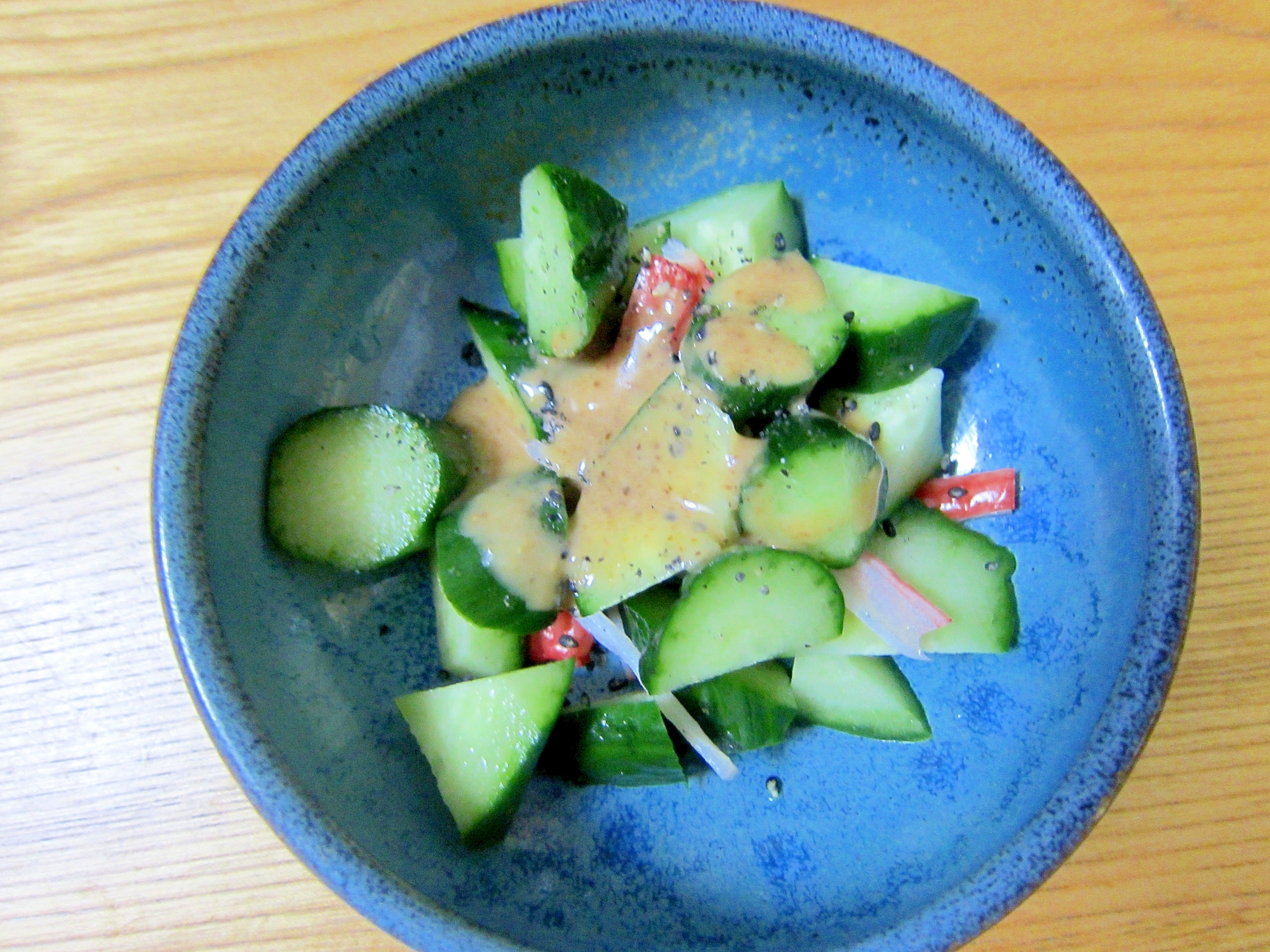 胡瓜と蟹窯のサラダ