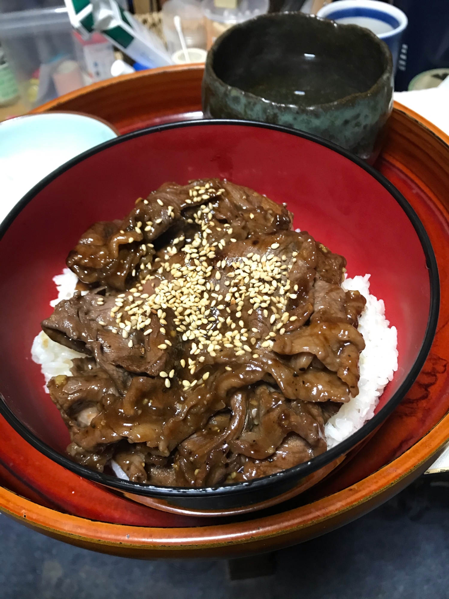 牛モモ焼肉丼