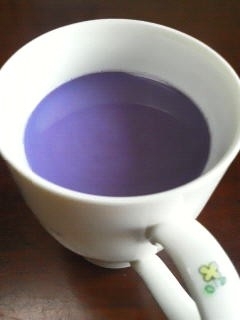 紫芋パウダー入り蜂蜜ミルク