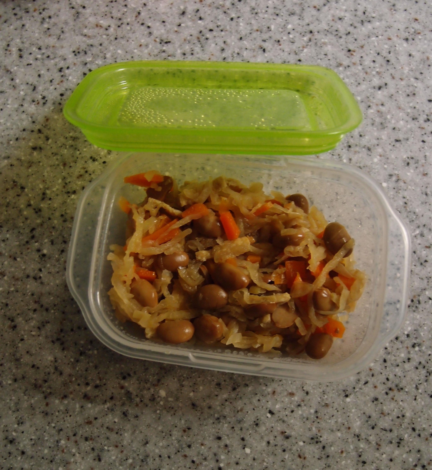 切り干し大根と福豆の煮物