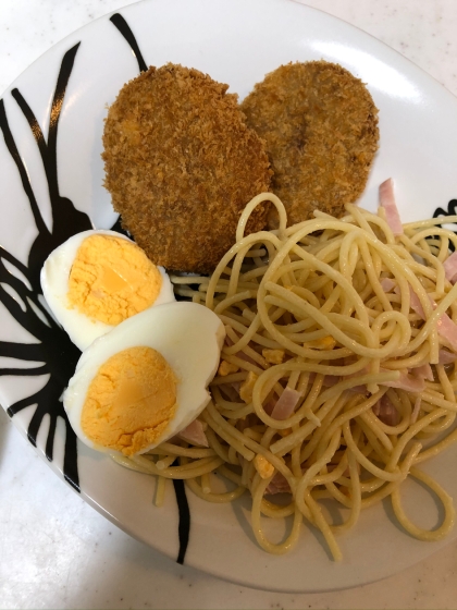 ハムと卵のスパゲティサラダ