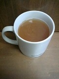 手抜きして市販の柚子茶で(謝)
生姜紅茶飲んで咳を落ち着かせてるよ！大分よくなったみたい＾＾
美味しくごちさま♡