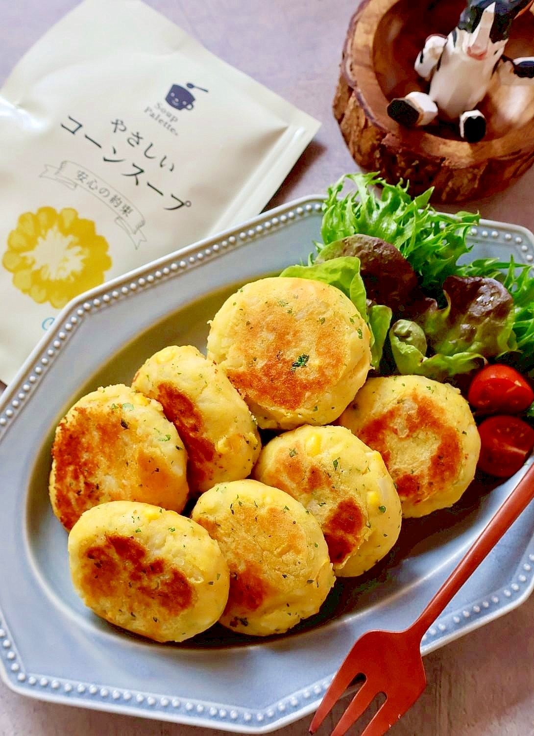 コーンチーズ芋もち