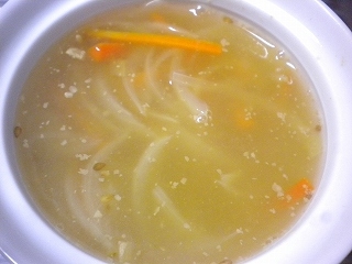 ごま柚子胡椒スープ