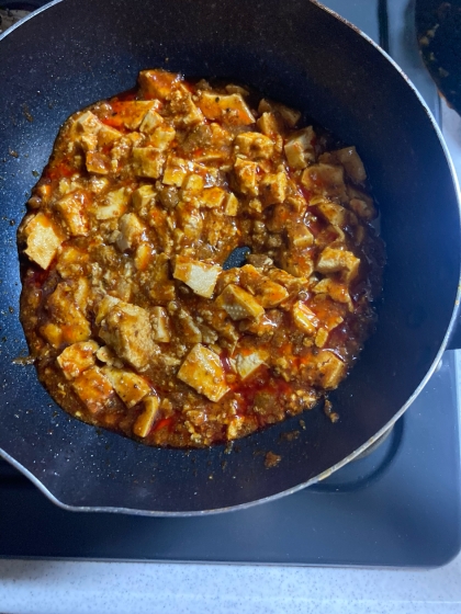 甜麵醬なし♡素より美味しい♡お肉たっぷり麻婆豆腐