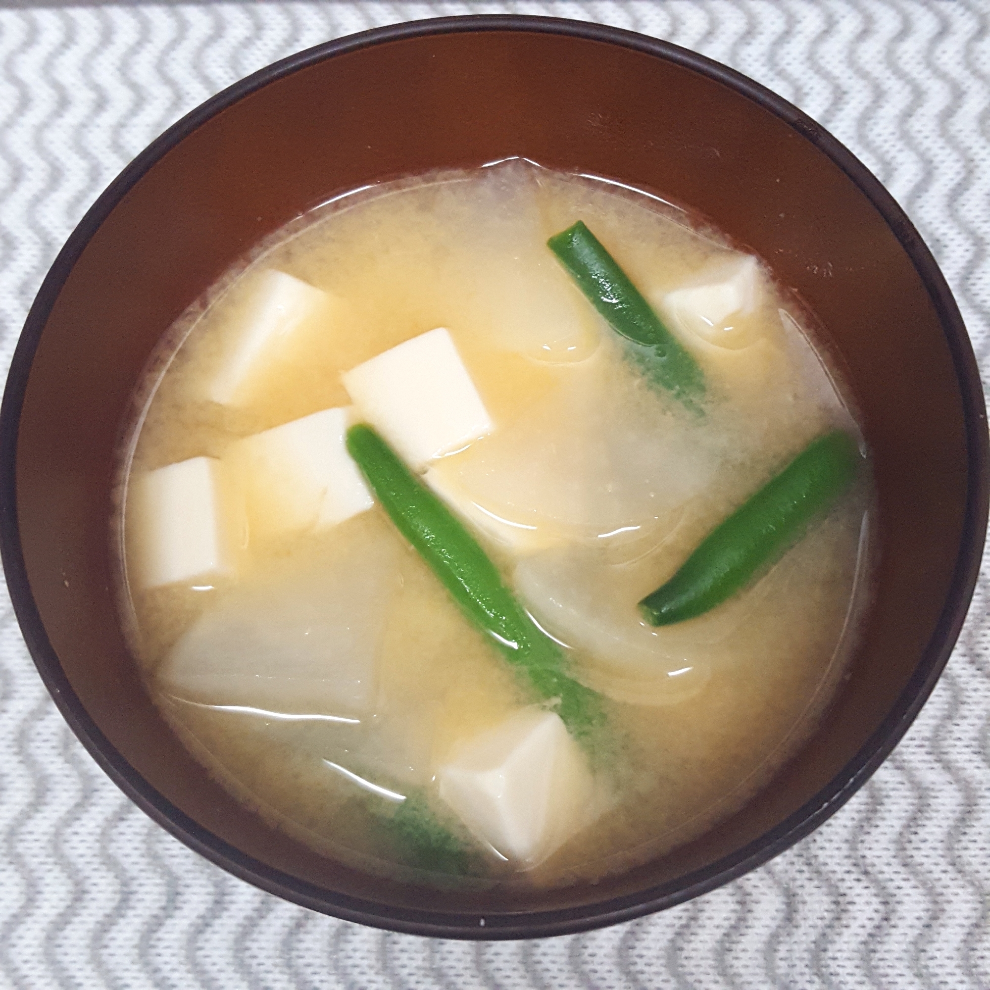 ★大根、豆腐、いんげんの味噌汁★