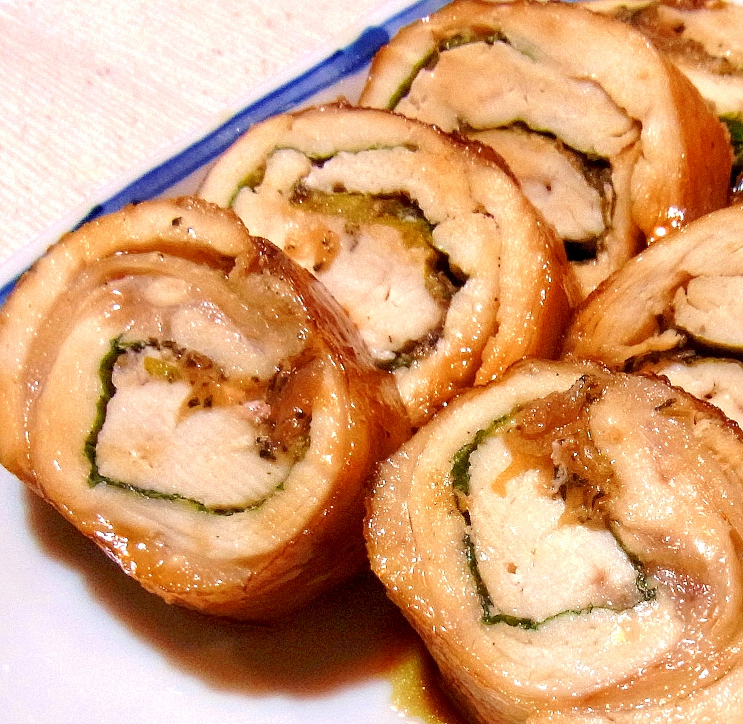 照り焼き梅じそチキンロール