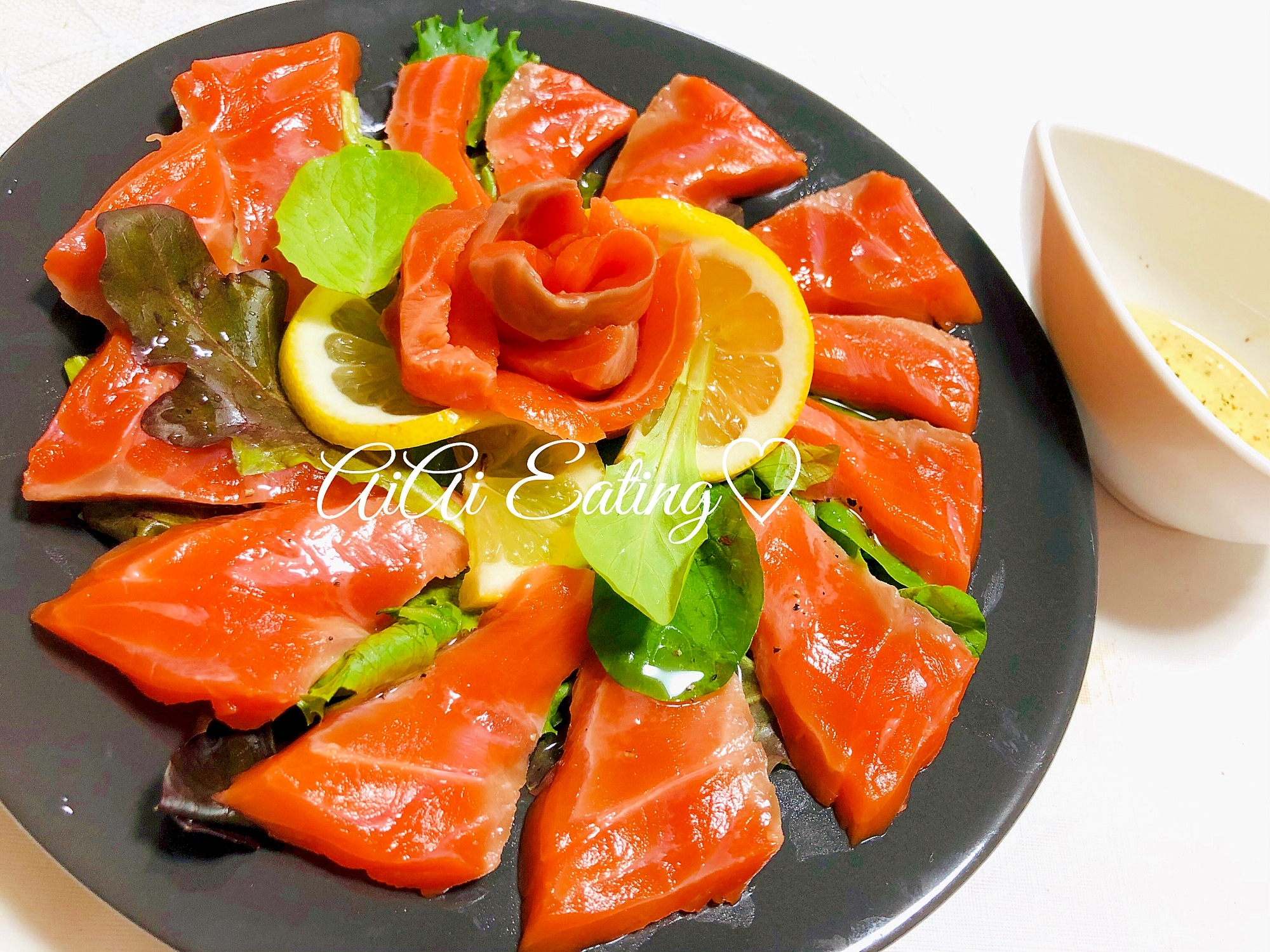 簡単おもてなしに 爽やかサーモンのカルパッチョ レシピ 作り方 By あいあい 楽天レシピ 簡単おもてなしに 爽やかサーモンのカルパッチョ レシピ 作り方 By あいあい 楽天レシピ