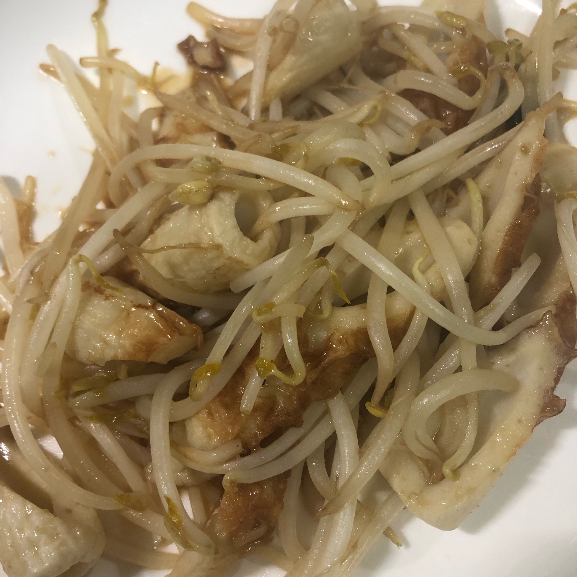 もやしとちくわ炒め